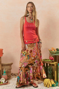 Birth of Venus Maxi Skirt - Caramel