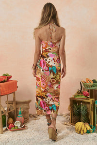 Birth of Venus Strapless Dress - Caramel