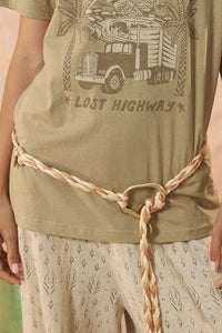 Lovers & Dreamers Rope Belt - Sand