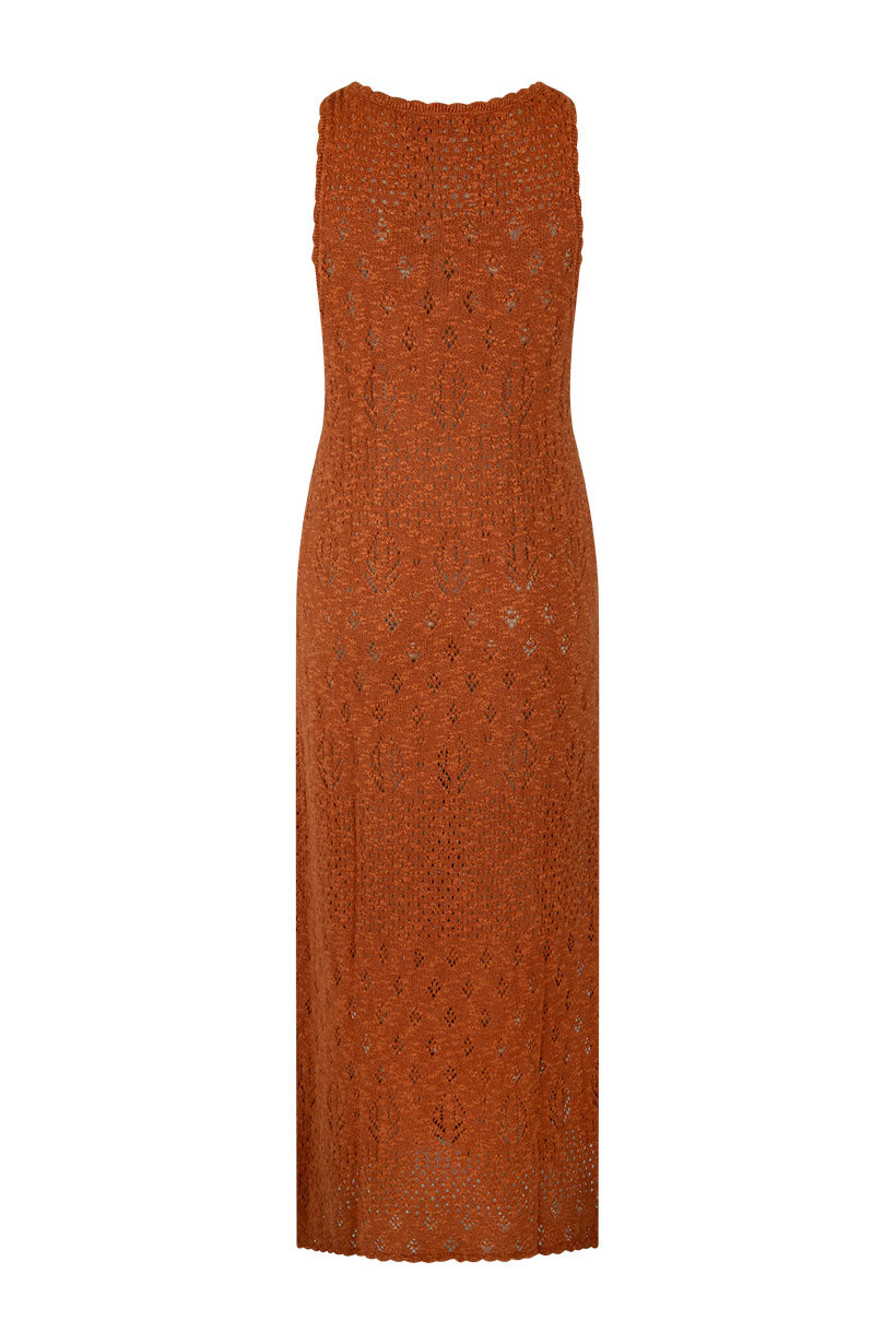 Rhodes Knit Maxi Dress - Cinnamon