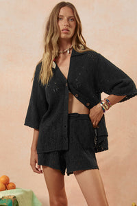 Rhodes Knit Shirt - Onyx