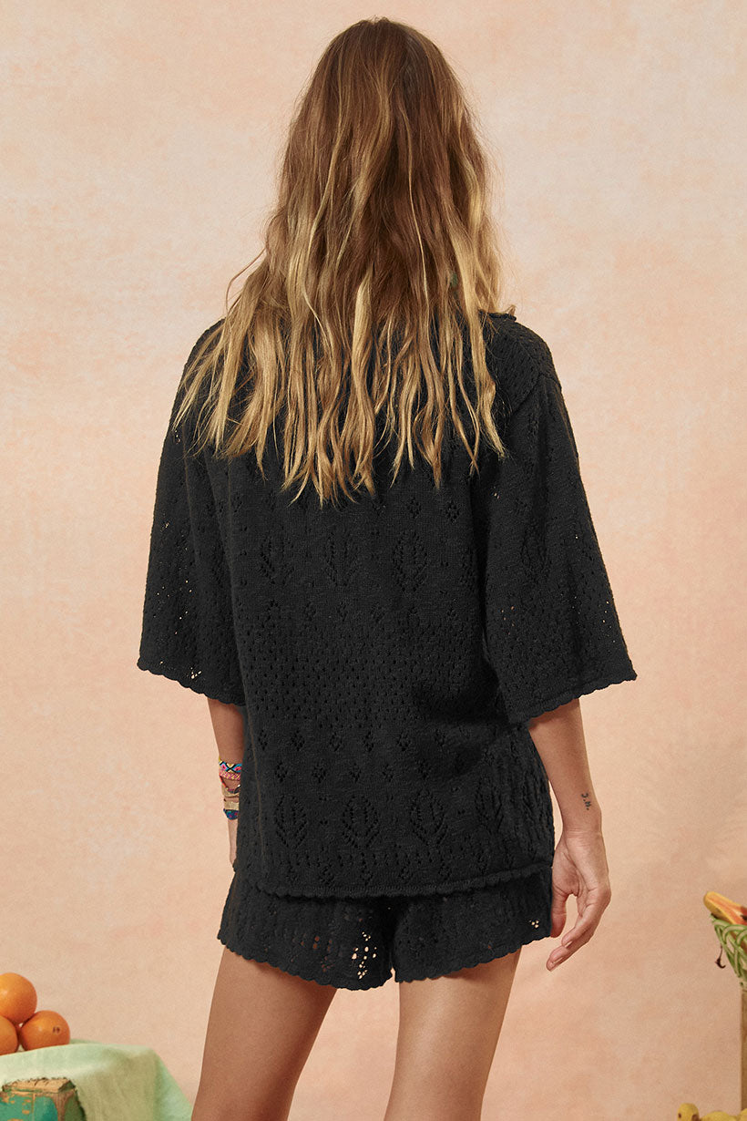Rhodes Knit Shirt - Onyx