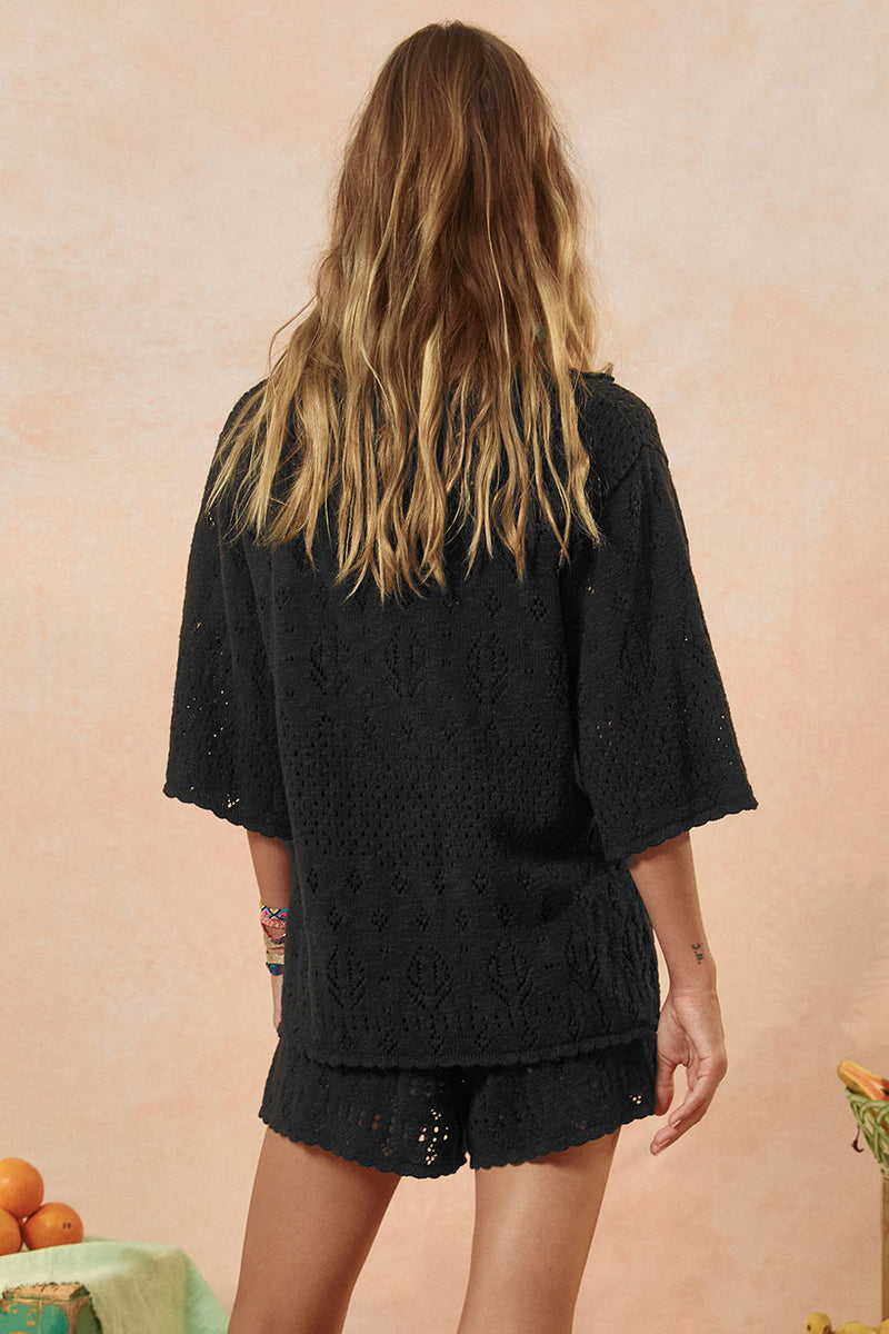 Rhodes Knit Shirt - Onyx