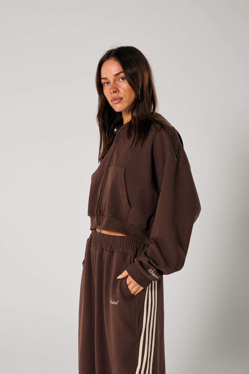 Cropped Hood - Brown