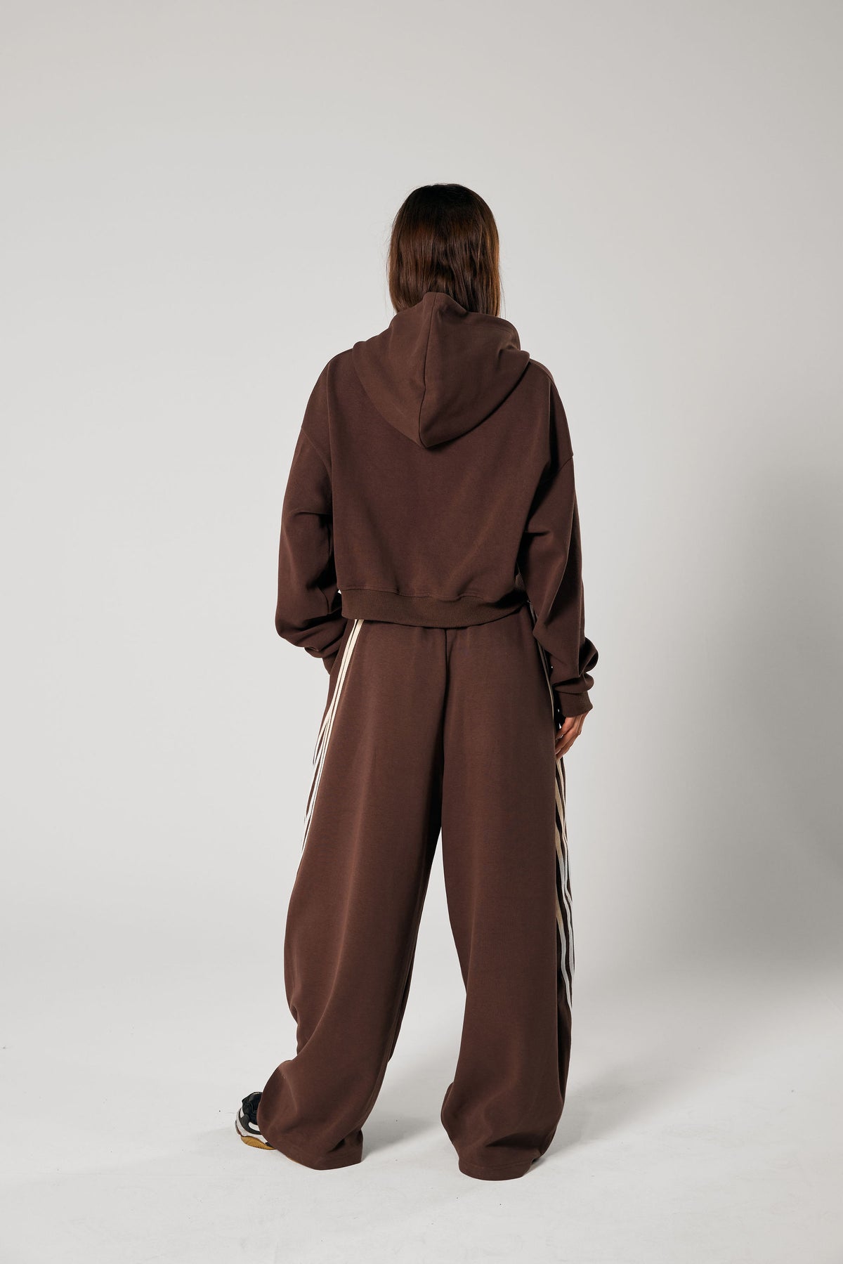 Cropped Hood - Brown