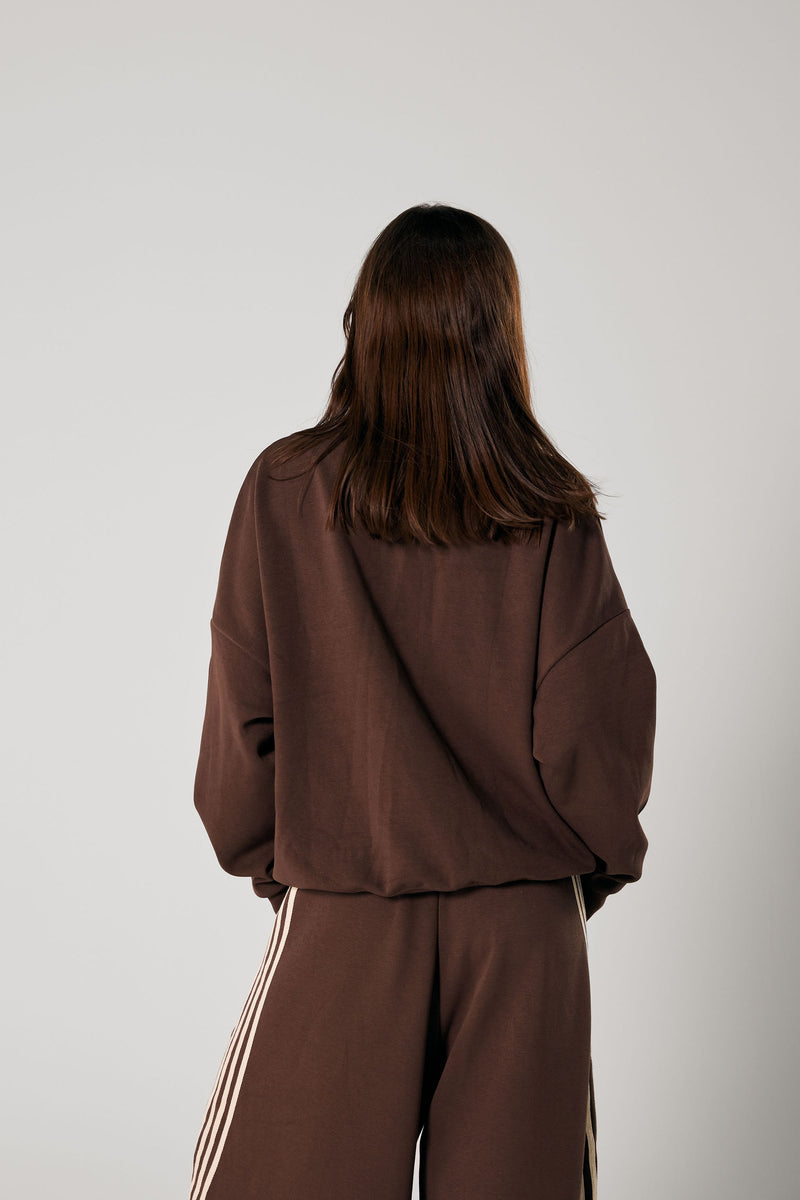 Cropped Hood - Brown