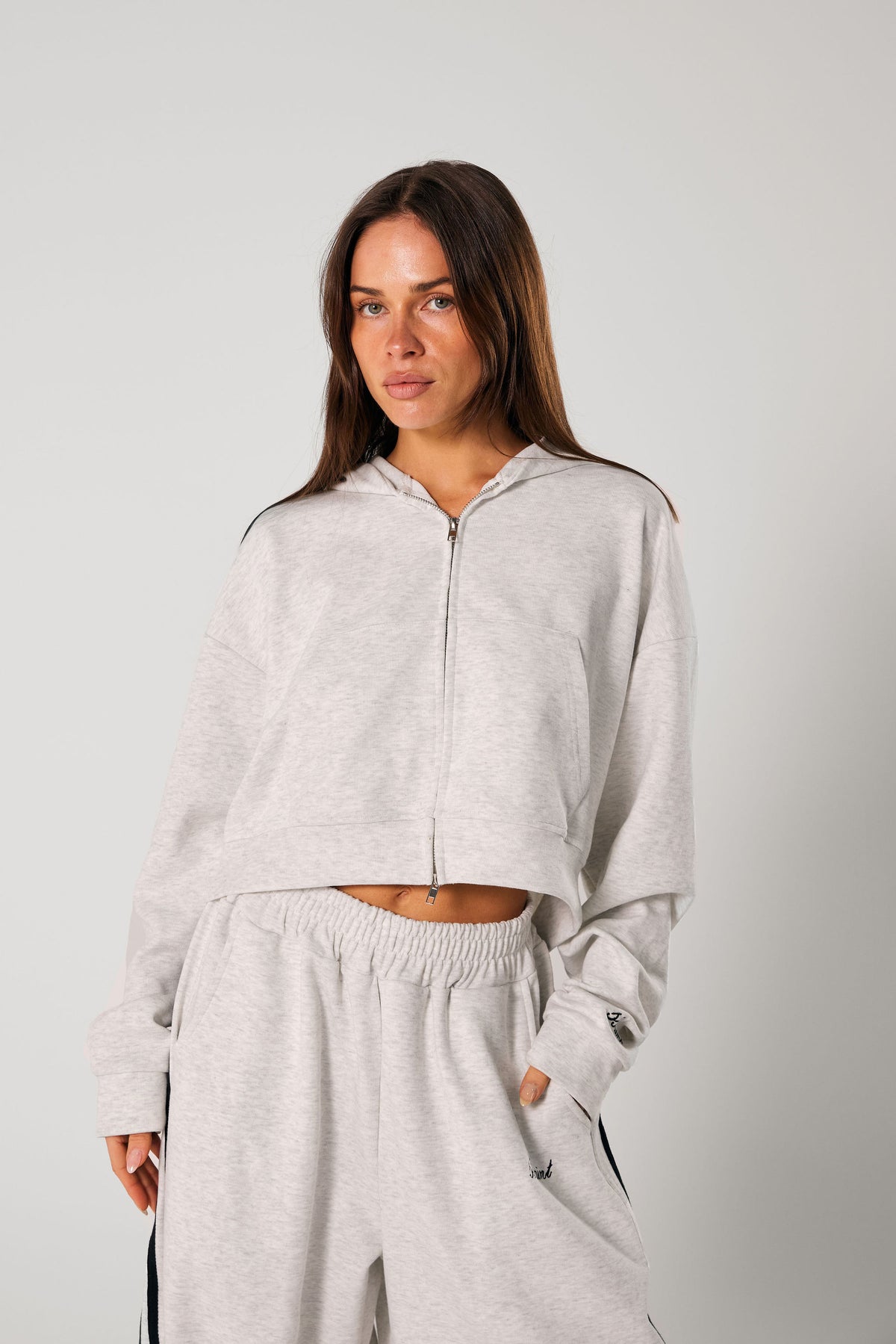 Cropped Hood - Grey