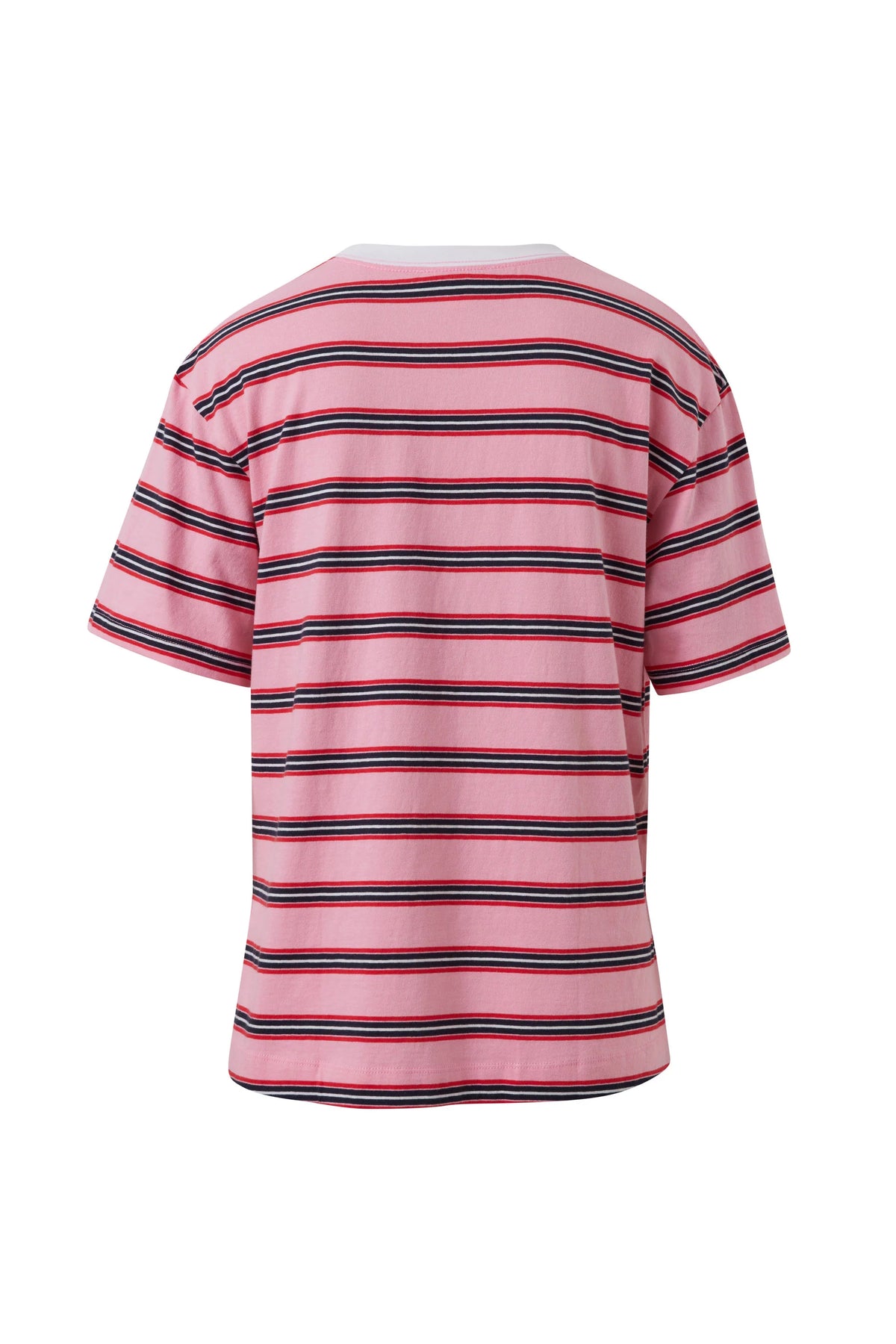 Stevie Slouchy Tee - Peony/Heritage Red