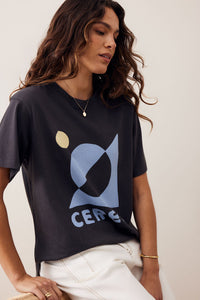 Stevie Slouchy Tee - Phantom Ceres Moon. Ceres Life