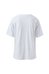 Stevie Slouchy Tee - White/Chili Est 2020. Ceres Life