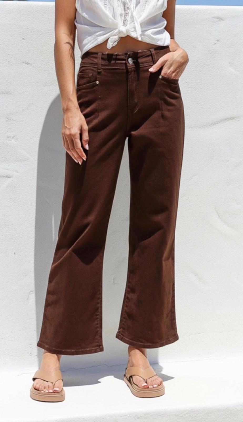 Stretch J-Lo Jean - Chocolate. Sare Store