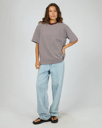 Stripe Short Sleeve Tee - Light Blue