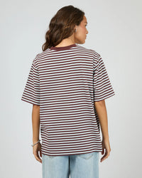 Stripe Short Sleeve Tee - Light Blue