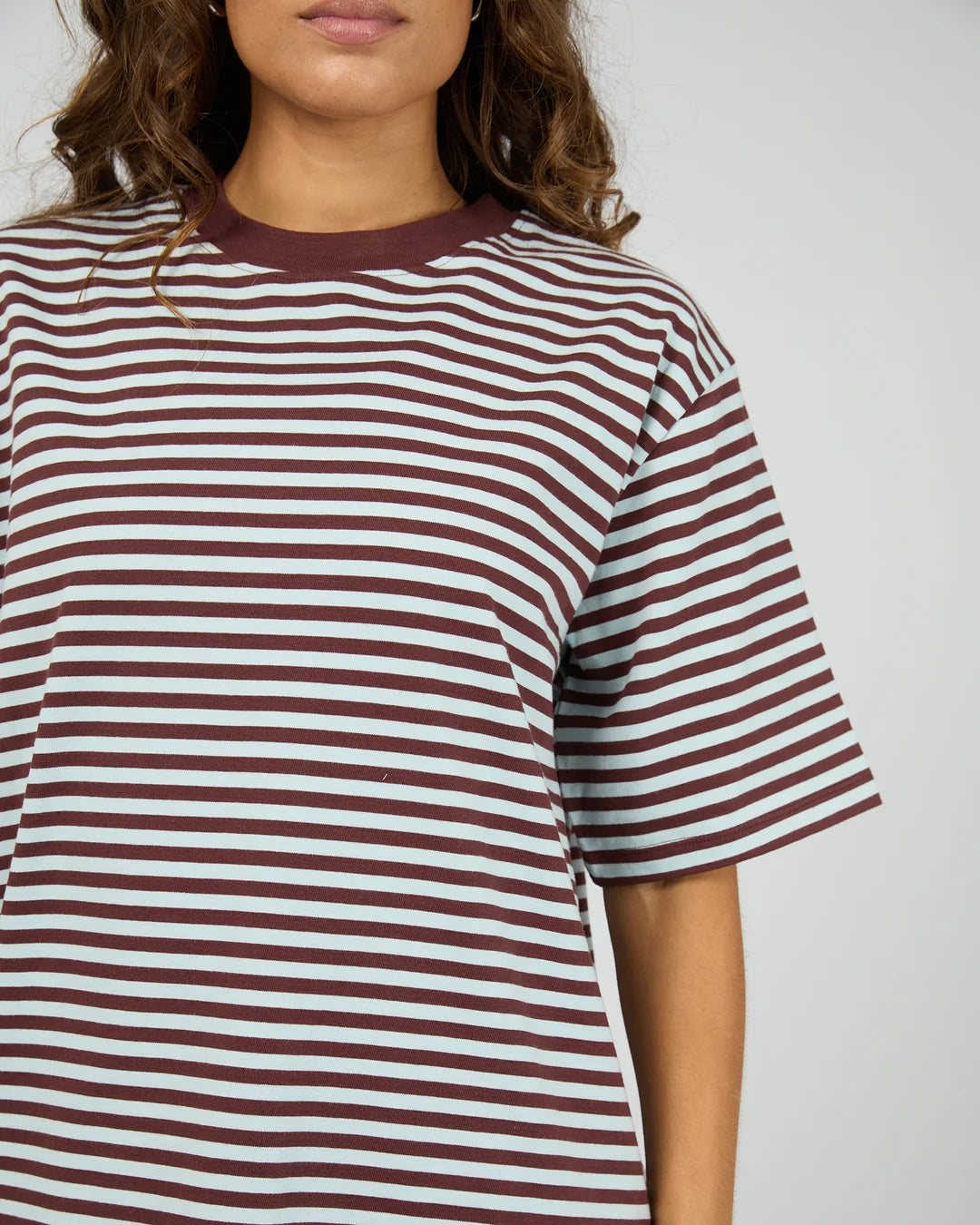 Stripe Short Sleeve Tee - Light Blue