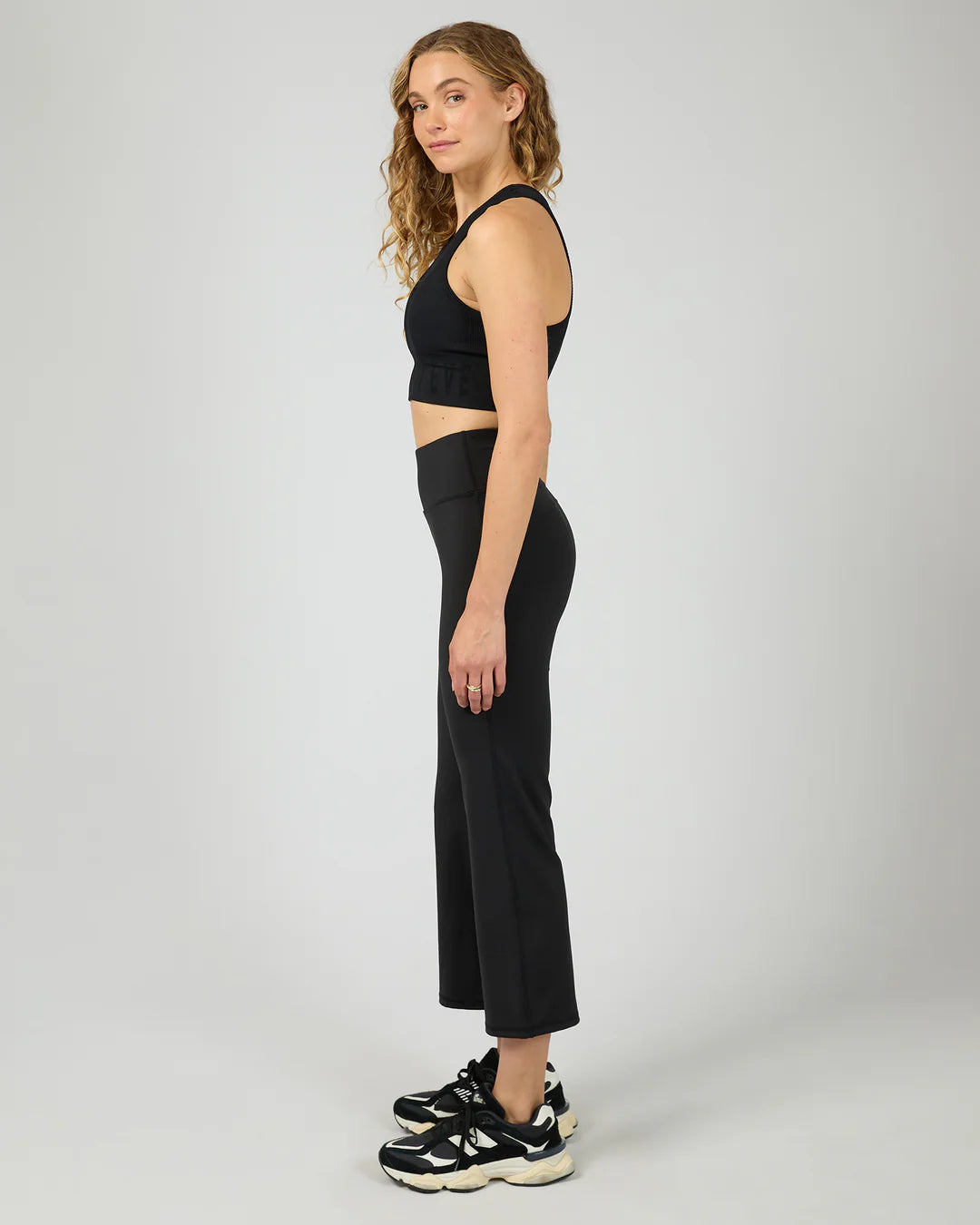 Studio Crop Flare Pant. All About Eve