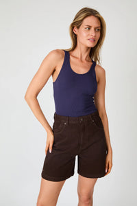 Super Mirage Denim Shorts - Chocolate