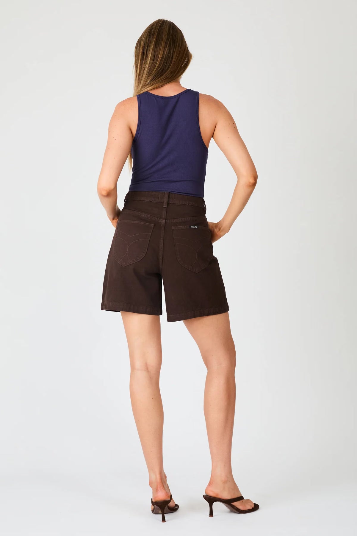 Super Mirage Denim Shorts - Chocolate