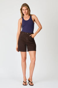 Super Mirage Denim Shorts - Chocolate