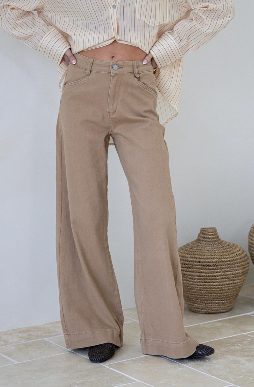 Sutton Stretch Jeans - Warm Beige. Sare Store