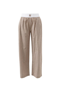 THE LOUNGE PANT - TOFFEE CHECK