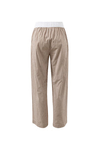 THE LOUNGE PANT - TOFFEE CHECK