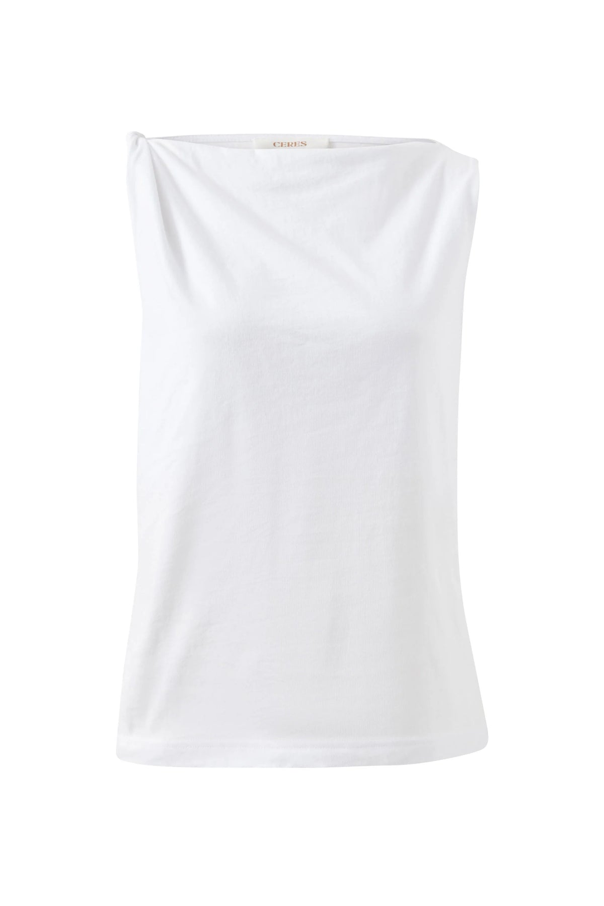 Tahlia Twist Strap Tank - White