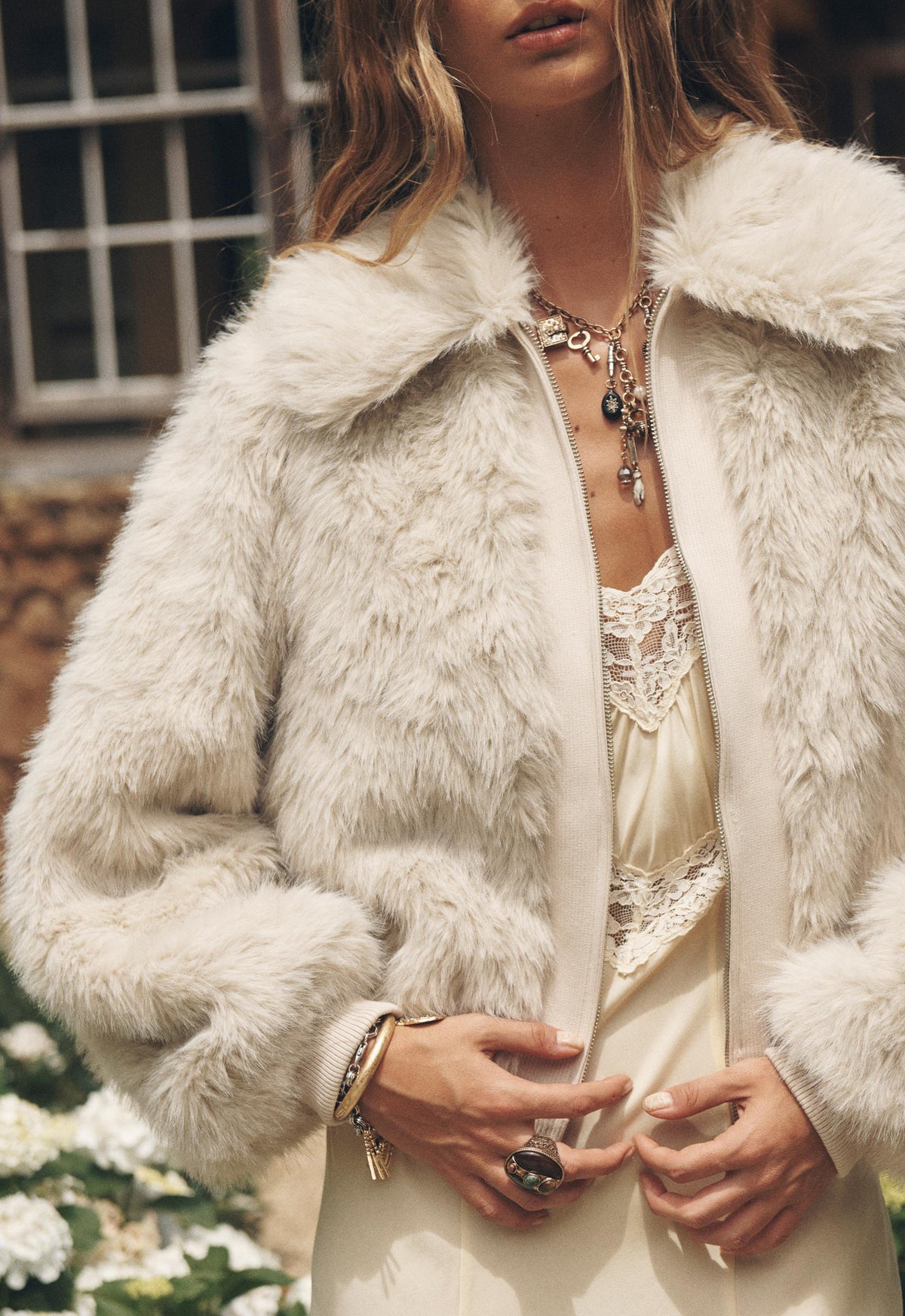 The Brooklyn Flea Bomber Jacket - Frost