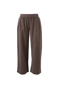 The Lounge Pant - Textured Chocolate Check. Ceres Life