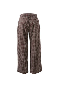 The Lounge Pant - Textured Chocolate Check. Ceres Life