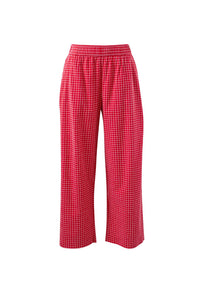 The Lounge Pant - Textured Red Check. Ceres Life