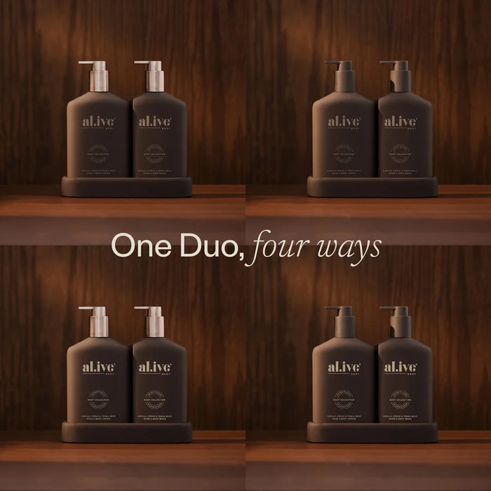 Transformative Wash & Lotion Duo – Vanilla Cream and Tonka Bean
