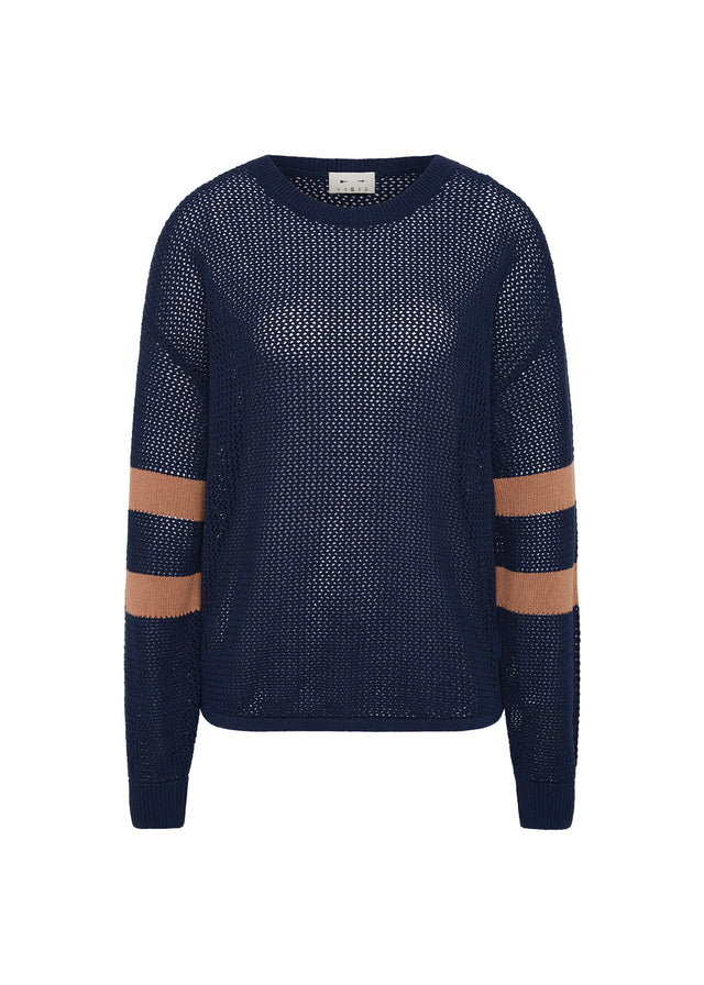 Fenway Sebastian Knit Crew - Navy
