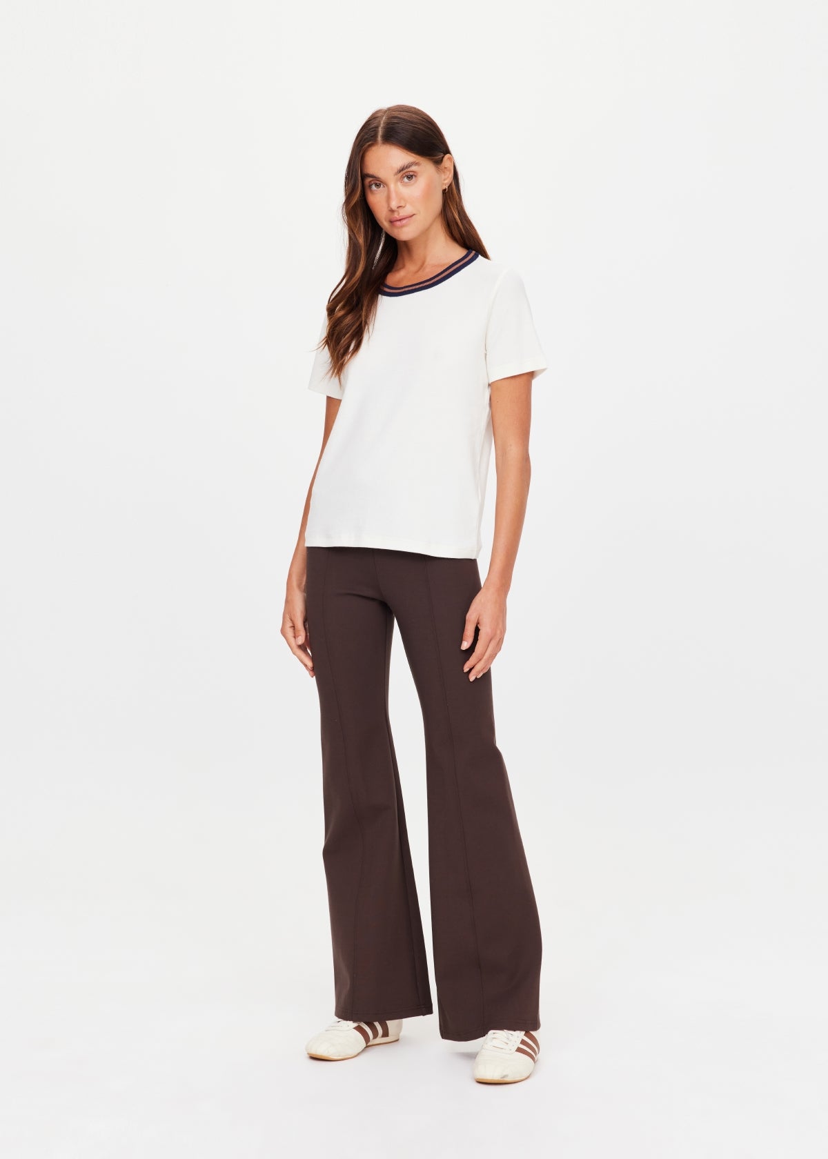 Zahra Rib Tee - Cream