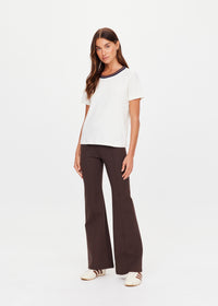 Zahra Rib Tee - Cream