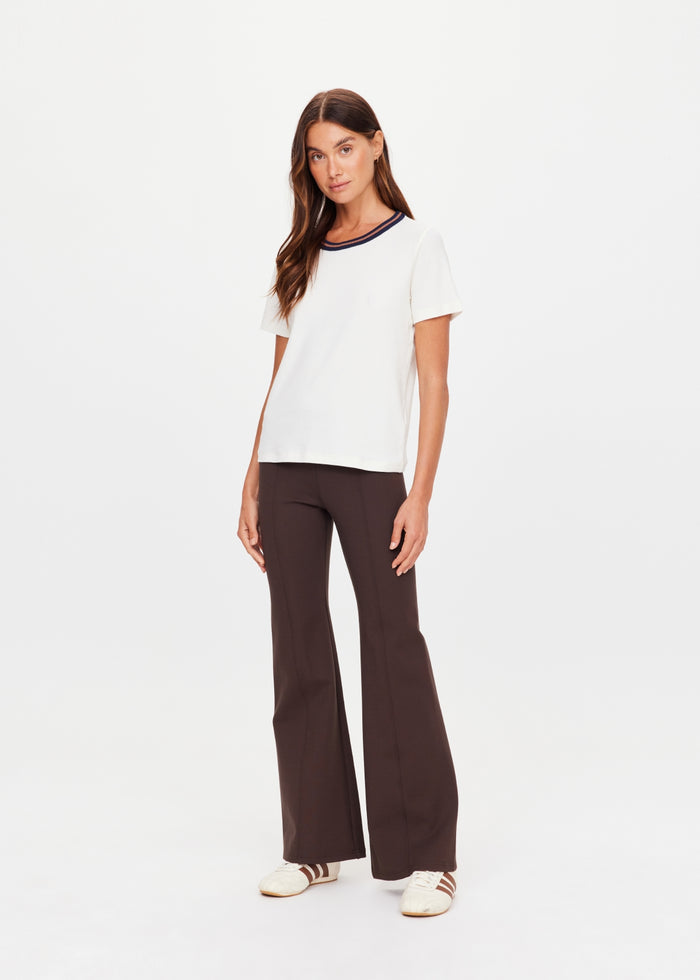 Zahra Rib Tee - Cream
