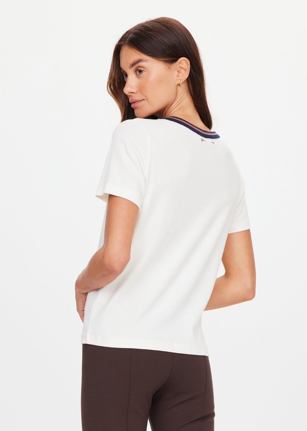 Zahra Rib Tee - Cream