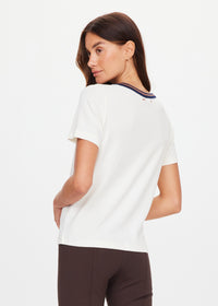 Zahra Rib Tee - Cream