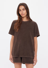 Soho Eva Crew Neck Tee - Cocoa