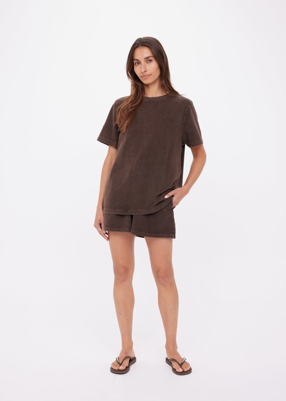 Soho Eva Crew Neck Tee - Cocoa