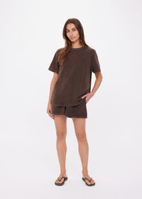 Soho Eva Crew Neck Tee - Cocoa