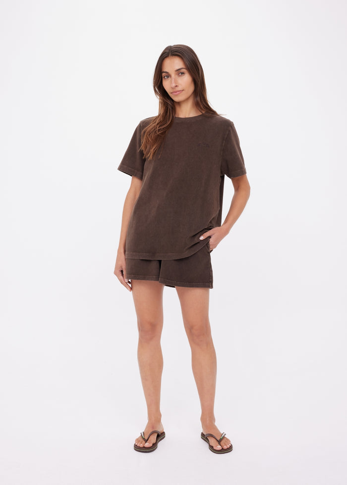 Soho Eva Crew Neck Tee - Cocoa