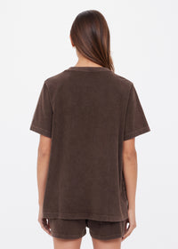 Soho Eva Crew Neck Tee - Cocoa