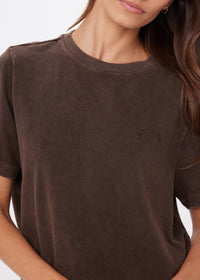 Soho Eva Crew Neck Tee - Cocoa