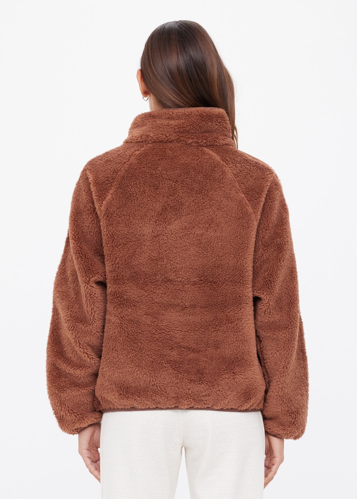 Harlow Fleece Pullover - Walnut