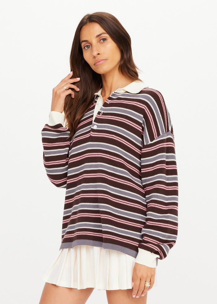 Wonder Knit Polo - Stripe