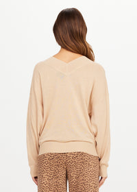 Bonita V Neck Knit - Sand