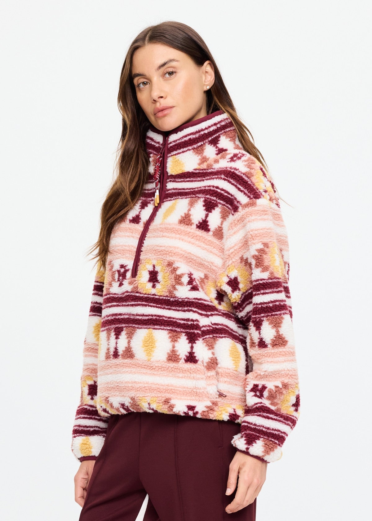 Harlow Fleece Pullover - Aztec