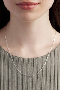 Paperclip Silver Chain