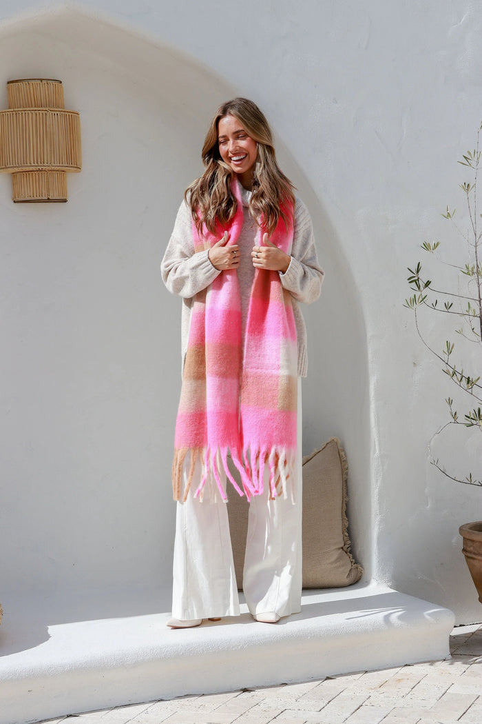 Lottie Scarf - Pink Latte