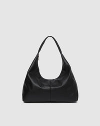 Valentina Slouch Shoulder Bag - Black. Louenhide
